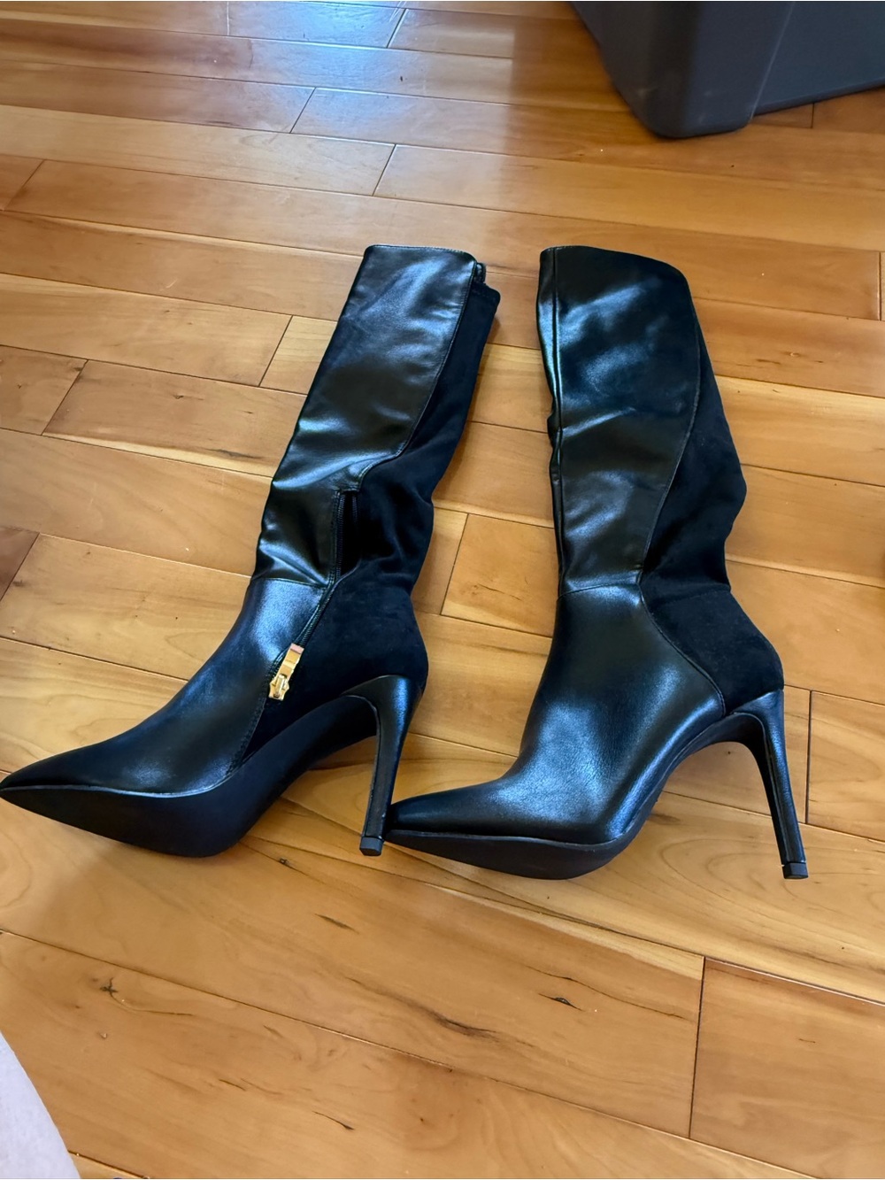 Over-the-Knee Black Stiletto Boots